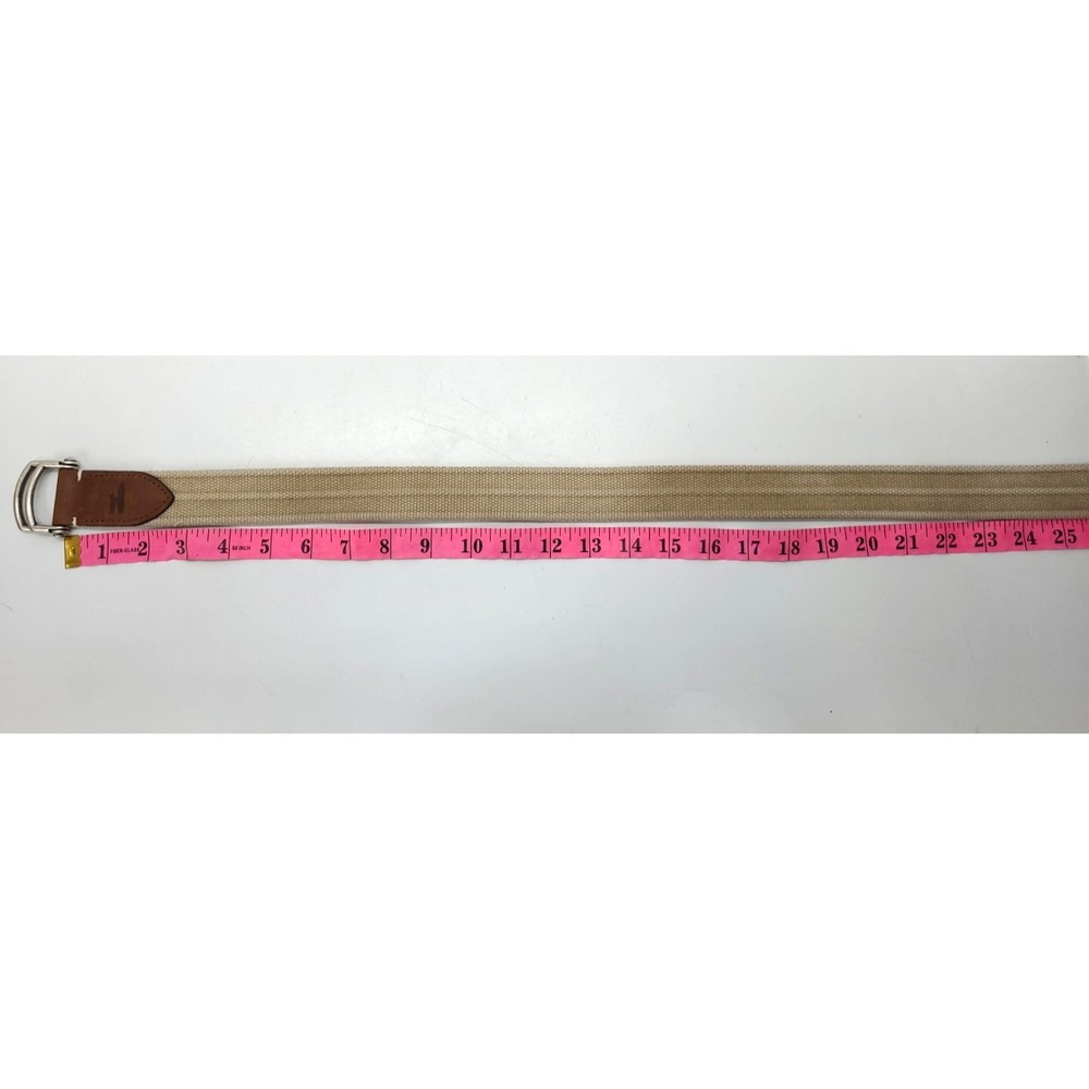 johnnie O Brentwood Washed Canvas D Ring Belt On the Go Beige Size XXL - Picture 5 of 12
